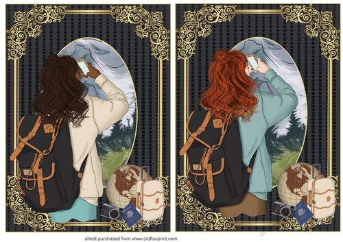 2 Just a girl looking for adventure card fronts/2
