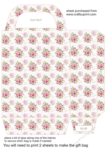 Summer floral gift bag 1