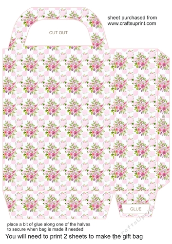 Summer floral gift bag 2