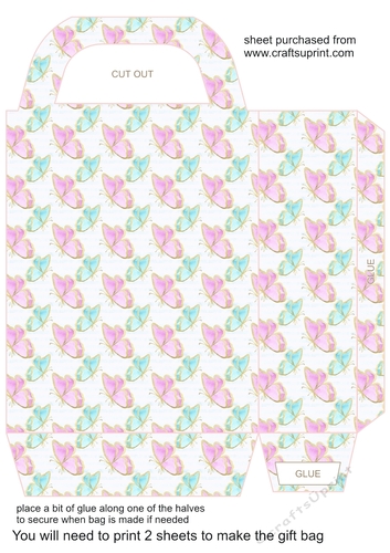 Summer floral gift bag 3