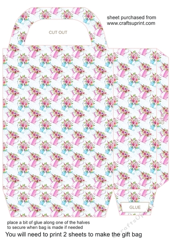 Summer floral gift bag 4