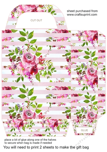 Summer floral gift bag 7