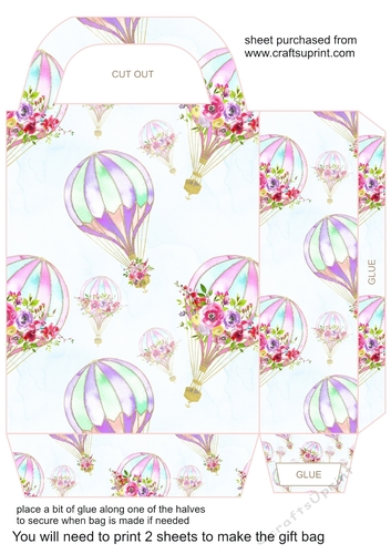 Summer floral gift bag 8
