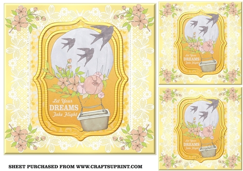 3 Let you dreams take flight card fronts/toppers 3