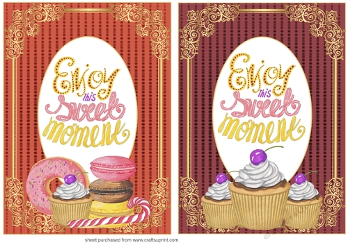 2 enjoy this sweet moment card fronts