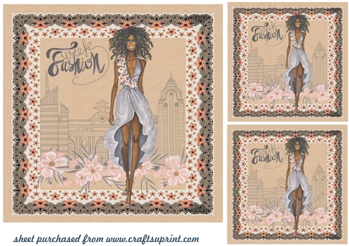 3 Fashion week card fronts/toppers 2