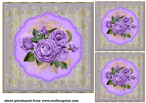 3 Scalloped roses card fronts/toppers 3