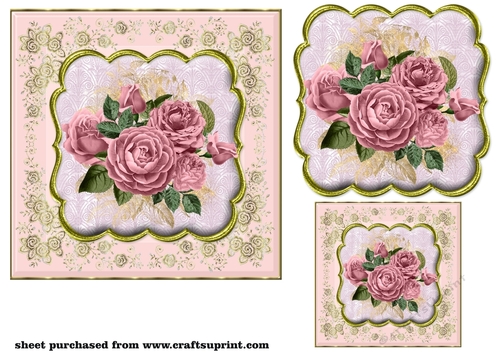 Pink rose card front 2