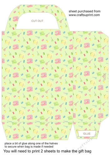 Sewing machine and accessories gift bag 1