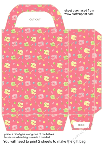 Sewing machine and accessories gift bag 2