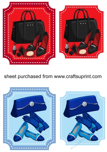 Black and blue ladies accessories toppers