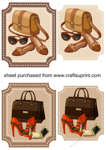 2 brown ladies accessories toppers
