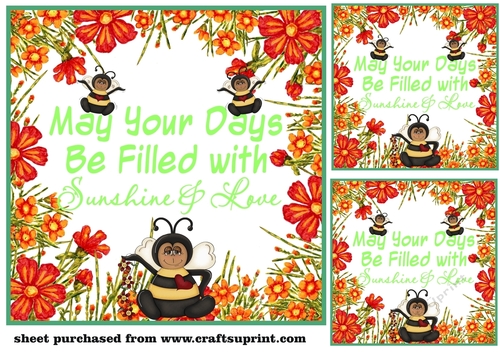 3 May your days bee card fronts/toppers 3