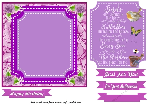 Birds are singing card front