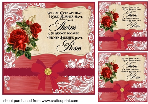 3 Red rose We can complain card fronts/toppers