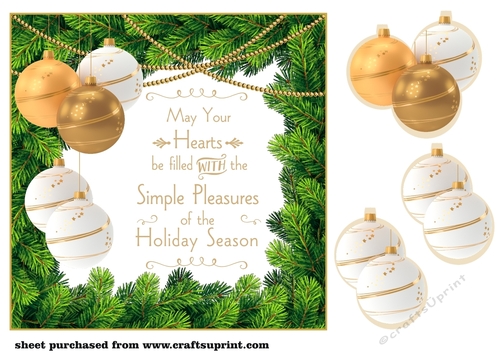 May your heart Christmas card front