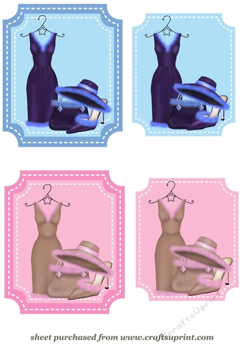 Blue and chocolate fashion toppers