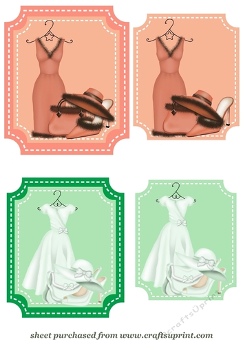 Burnt orange and green fashion toppers