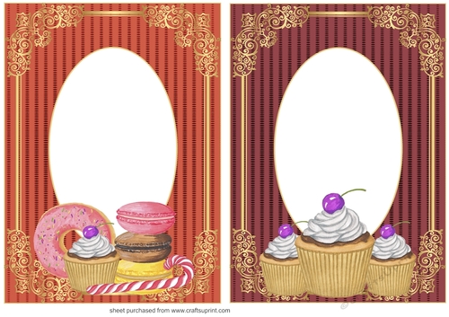 2 Sweet treats card fronts