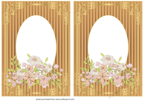 2 Floral card fronts