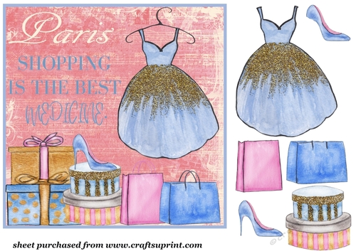 Shopping is the best medicine card front