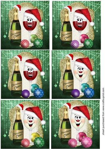 6 Christmas cheer toppers