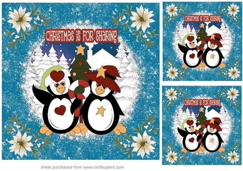 3 Christmas is for sharing card fronts/toppers 2