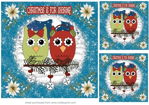 3 Christmas is for sharing card fronts/toppers 3