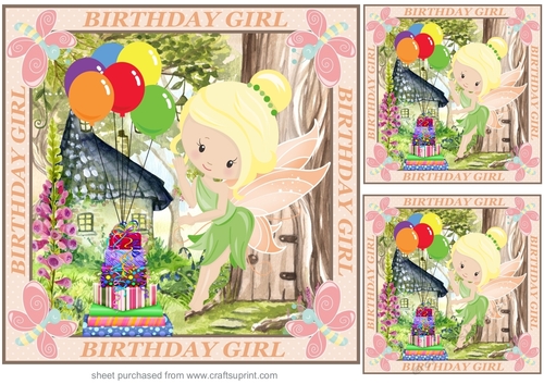 3 Butterfly birthday girl card fronts 3