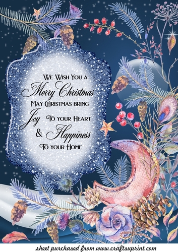 Large We wish you a Merry Christmas topper
