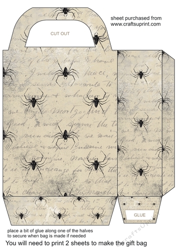 Halloween spider gift bag 1