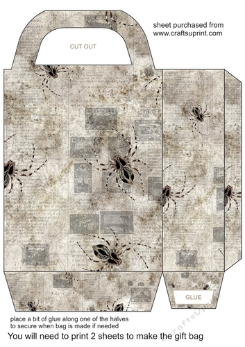 Halloween spider gift bag 4