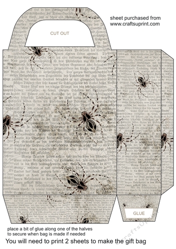 Halloween spider gift bag 5