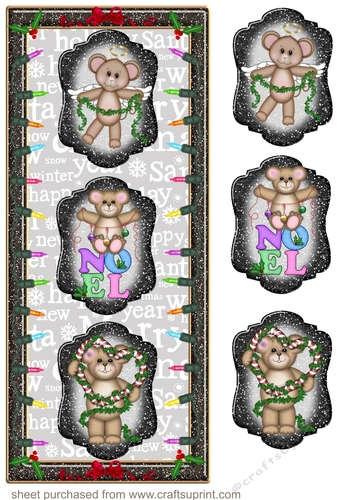 Christmas critters trio card front 1
