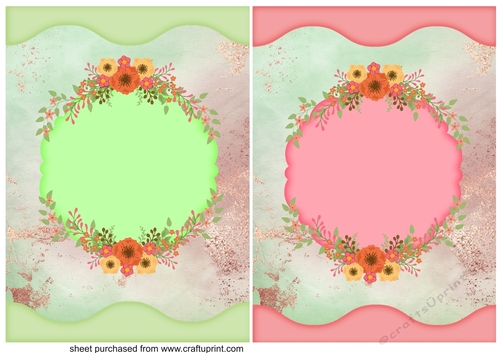 2 Floral frame card fronts 3