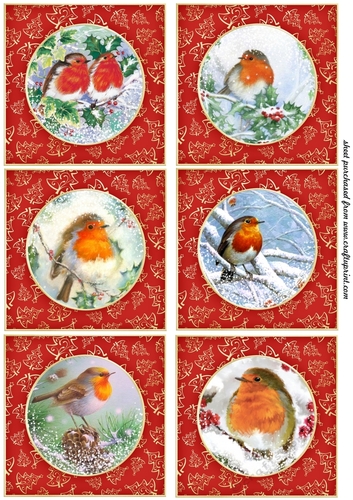6 Gorgeous robin Christmas toppers