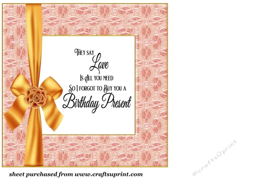 Pink and gold ladies Birthday insert 5