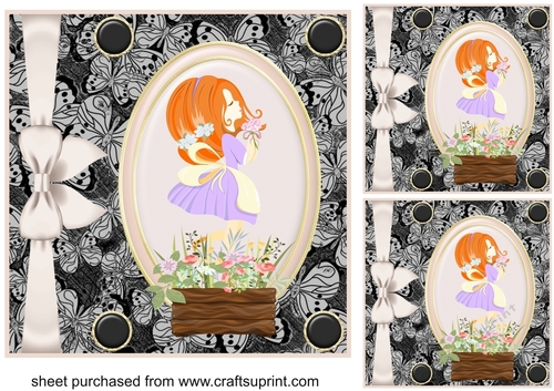3 Take time to smell the flowers card fronts/toppers (n)