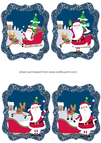 4 Santa and Ruddy toppers