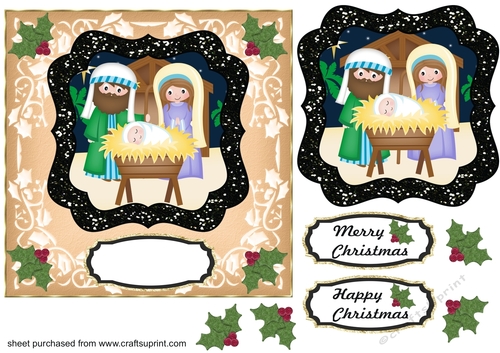 Christmas Nativity card front