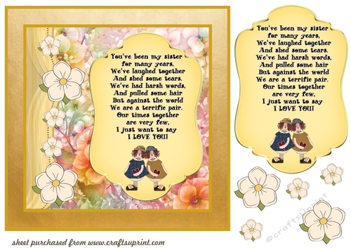 Floral sister card front 2