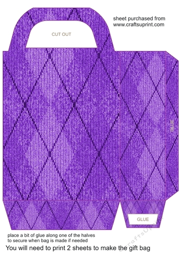Purple jumper gift bag 1
