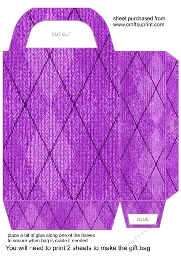 Purple jumper gift bag 2