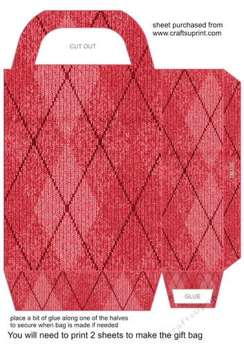 Red jumper gift bag 