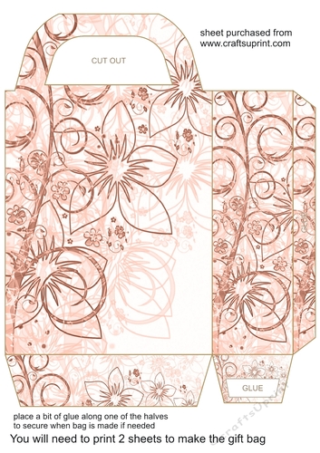 Floral border gift bag 2