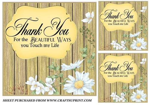 3 Sunflower verse card fronts/toppers 4