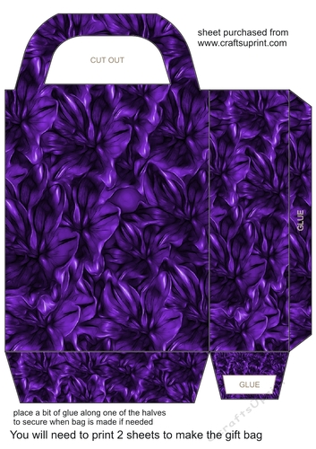 Dark floral gift bag 8