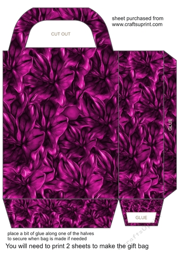 Dark floral gift bag 9