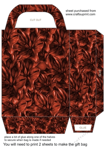 Dark floral gift bag 11