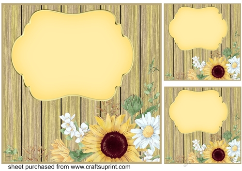 3 Floral wood card fronts/toppers(blank) 1